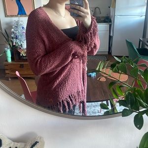 fringe boho cardigan